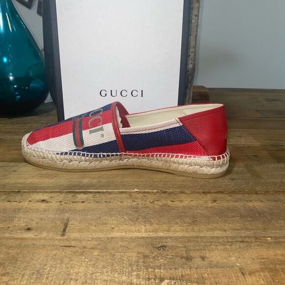 Gucci Logo Canvas Espadrilles - Picture 4 of 11